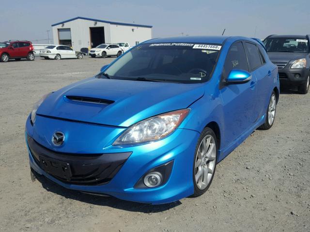 JM1BL1K43B1466623 - 2011 MAZDA SPEED 3 BLUE photo 2