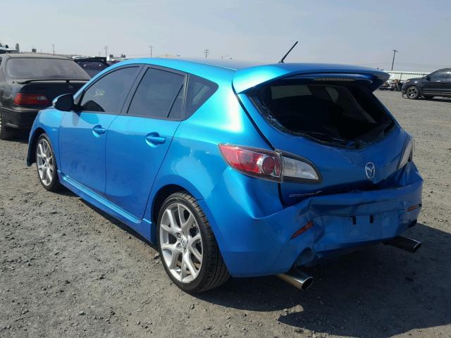 JM1BL1K43B1466623 - 2011 MAZDA SPEED 3 BLUE photo 3