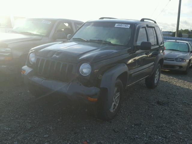 1J4GL48K22W126972 - 2002 JEEP LIBERTY SP BLACK photo 2