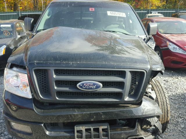 1FTRX14WX5FA19022 - 2005 FORD F150 BLACK photo 7