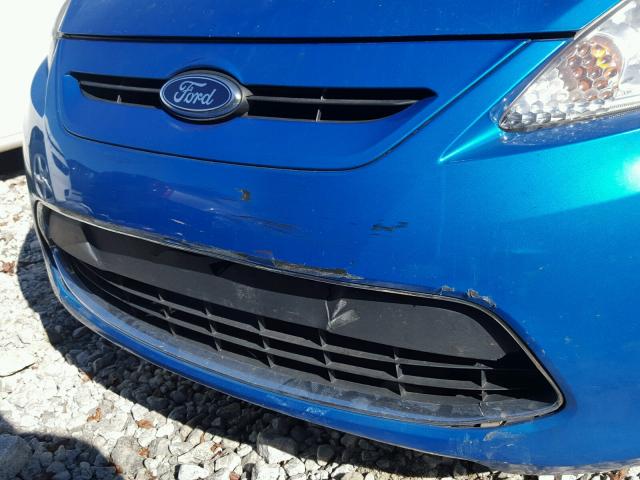 3FADP4EJXCM216256 - 2012 FORD FIESTA SE BLUE photo 9