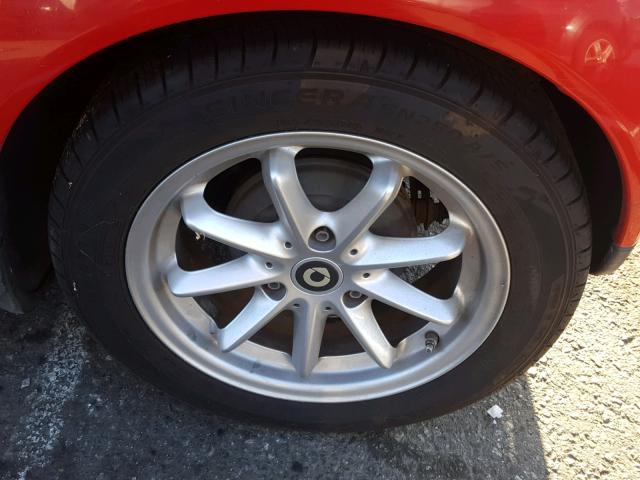 WMEEK31X39K234147 - 2009 SMART FORTWO PAS 红色 照片 9