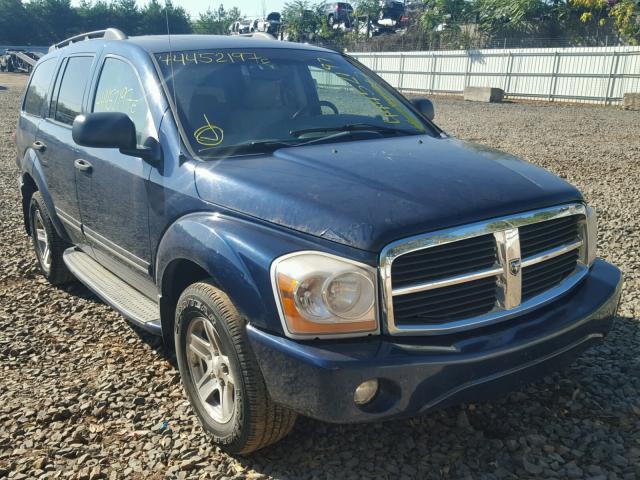 1D4HB58D94F191831 - 2004 DODGE DURANGO BLUE photo 1