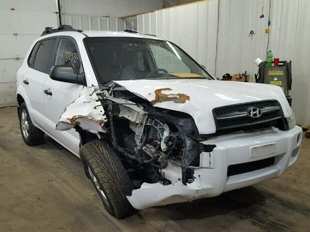 KM8JM12B38U909007 - 2008 HYUNDAI TUCSON GLS WHITE photo 1