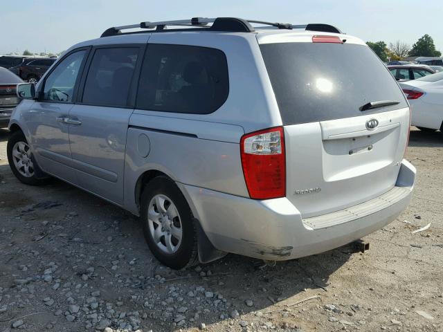 KNDMB233686244029 - 2008 KIA SEDONA EX SILVER photo 3