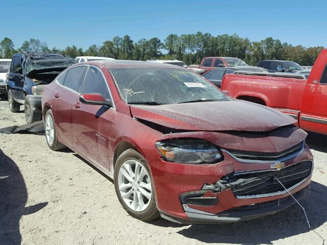 1G1ZE5ST8HF187020 - 2017 CHEVROLET MALIBU LT RED photo 1