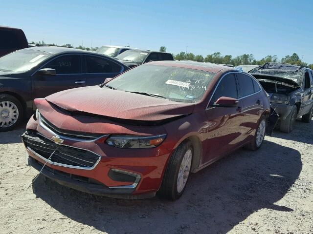 1G1ZE5ST8HF187020 - 2017 CHEVROLET MALIBU LT RED photo 2