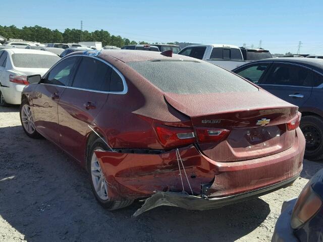 1G1ZE5ST8HF187020 - 2017 CHEVROLET MALIBU LT RED photo 3