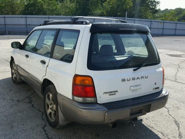 JF1SF6554YH713484 - 2000 SUBARU FORESTER S 白色 照片 3