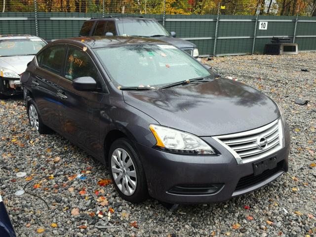 3N1AB7AP0EY243438 - 2014 NISSAN SENTRA S GRAY photo 1