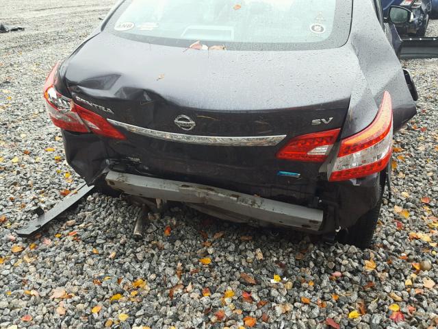 3N1AB7AP0EY243438 - 2014 NISSAN SENTRA S GRAY photo 9