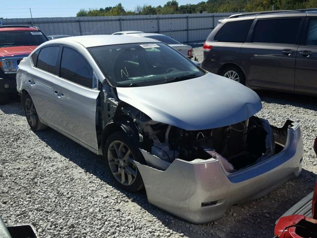 3N1AB7APXDL622216 - 2013 NISSAN SENTRA S SILVER photo 1