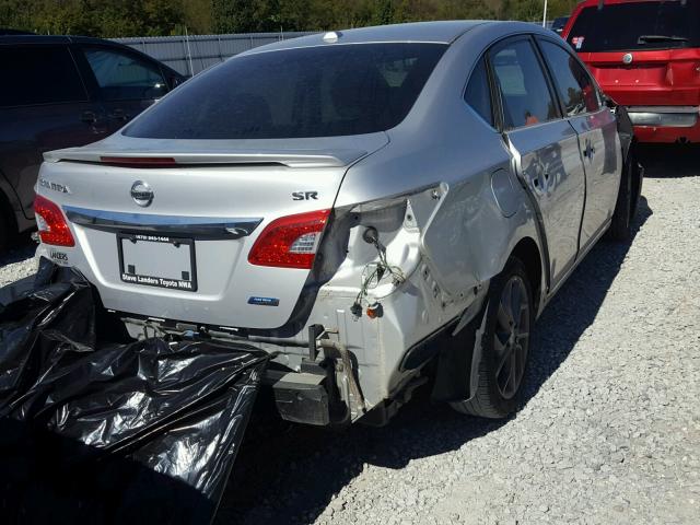 3N1AB7APXDL622216 - 2013 NISSAN SENTRA S SILVER photo 4