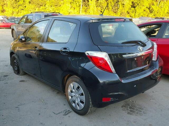 JTDKTUD31DD550785 - 2013 TOYOTA YARIS BLACK photo 3