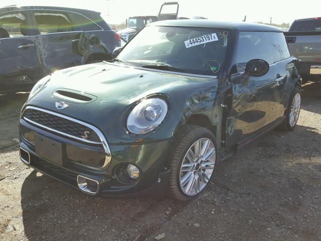 WMWXP7C57F2A38915 - 2015 MINI COOPER S GREEN photo 2