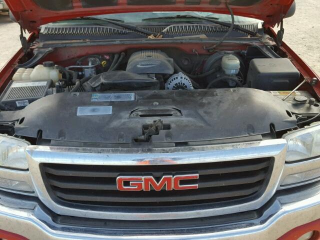 2GTEK13T561137282 - 2006 GMC NEW SIERRA RED photo 7