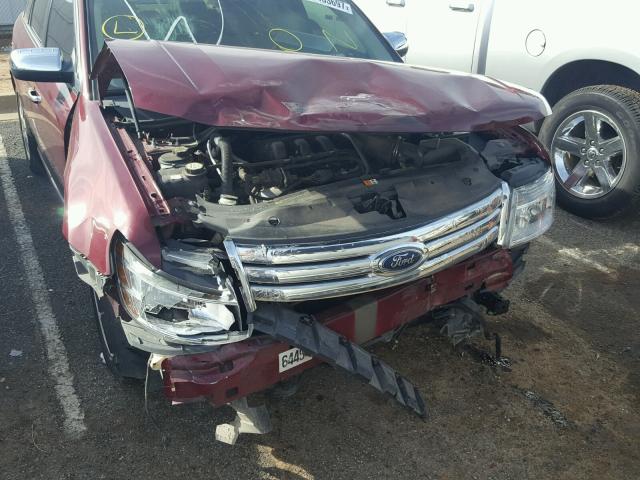 1FAHP25W18G142440 - 2008 FORD TAURUS LIM MAROON photo 9