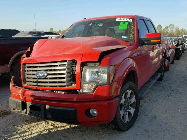 1FTEW1C80AKE14848 - 2010 FORD F150 SUPER RED photo 2