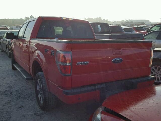 1FTEW1C80AKE14848 - 2010 FORD F150 SUPER RED photo 3