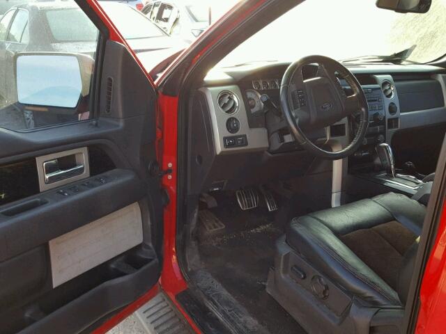 1FTEW1C80AKE14848 - 2010 FORD F150 SUPER RED photo 9