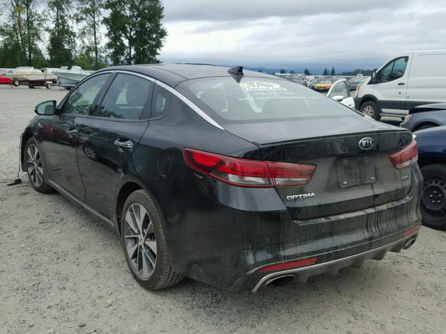 5XXGV4L22GG024071 - 2016 KIA OPTIMA SXL BLACK photo 3