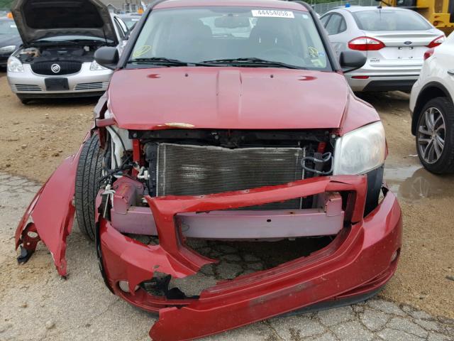 1B3CB3HA1AD565276 - 2010 DODGE CALIBER MA MAROON photo 9