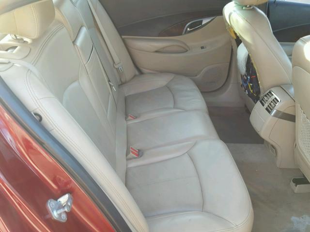 1G4GE5EV0AF234330 - 2010 BUICK LACROSSE C RED photo 6