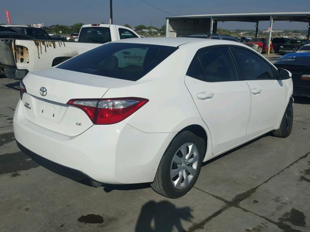 5YFBURHE8FP331070 - 2015 TOYOTA COROLLA L WHITE photo 4