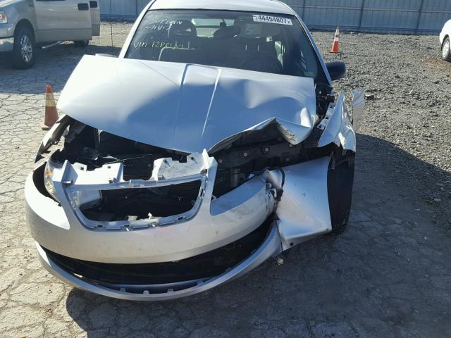 1G8AJ58F37Z128840 - 2007 SATURN ION LEVEL SILVER photo 9