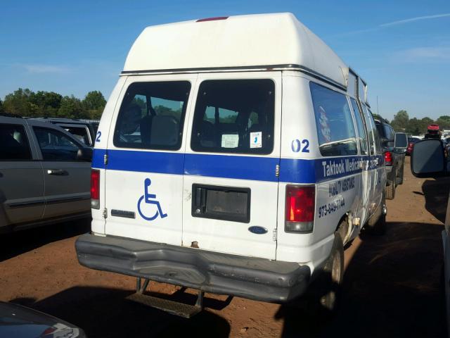 1FTNE24W97DA00969 - 2007 FORD ECONOLINE WHITE photo 4