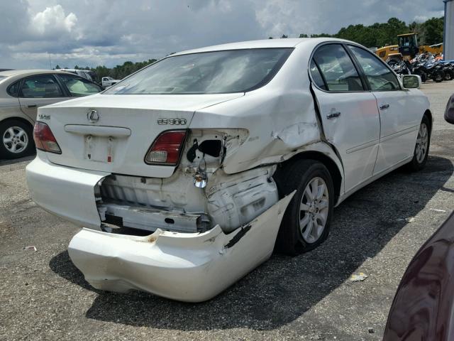 JTHBF30G536008956 - 2003 LEXUS ES 300 WHITE photo 4