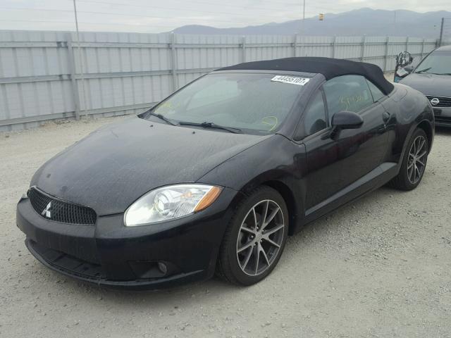 4A37L5EF8BE002727 - 2011 MITSUBISHI ECLIPSE SP BLACK photo 2