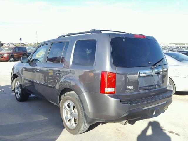 5FNYF3H54CB041384 - 2012 HONDA PILOT CHARCOAL photo 3