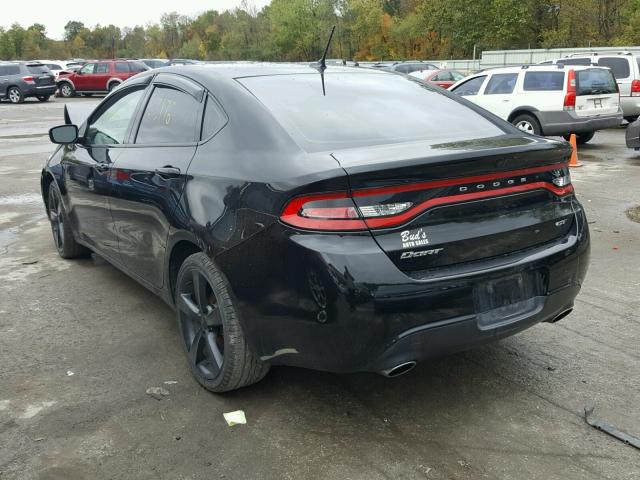 1C3CDFEBXFD181077 - 2015 DODGE DART GT BLACK photo 3