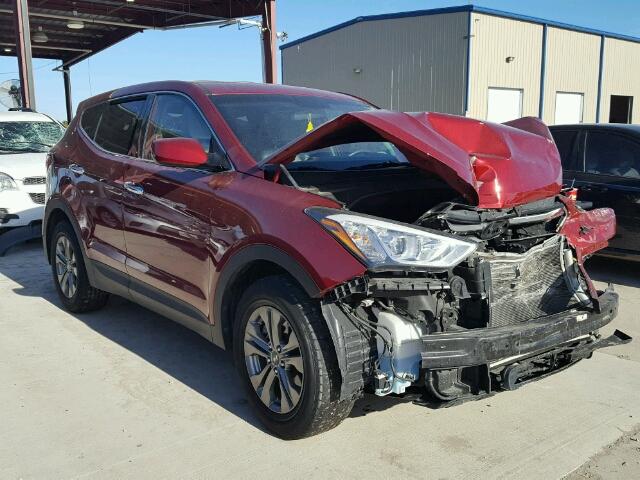 5XYZT3LB4FG262135 - 2015 HYUNDAI SANTA FE S RED photo 1