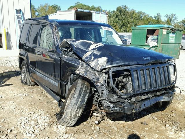 1J8GN28K48W280220 - 2008 JEEP LIBERTY SP BLACK photo 1