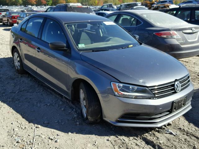 3VW2K7AJ9FM414481 - 2015 VOLKSWAGEN JETTA BASE GRAY photo 1