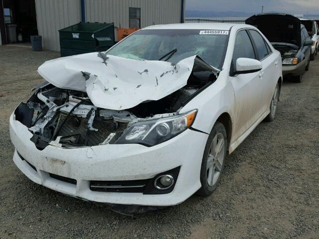 4T1BF1FK6EU333644 - 2014 TOYOTA CAMRY L WHITE photo 2