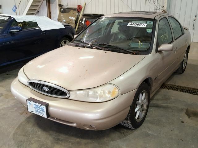 3FAFP66L8XM111564 - 1999 FORD CONTOUR SE GOLD photo 2