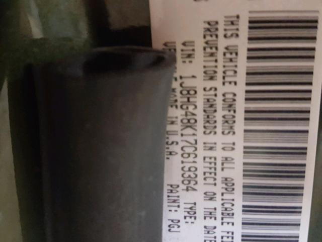 1J8HG48K17C619364 - 2007 JEEP COMMANDER GREEN photo 10