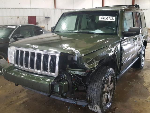 1J8HG48K17C619364 - 2007 JEEP COMMANDER GREEN photo 2