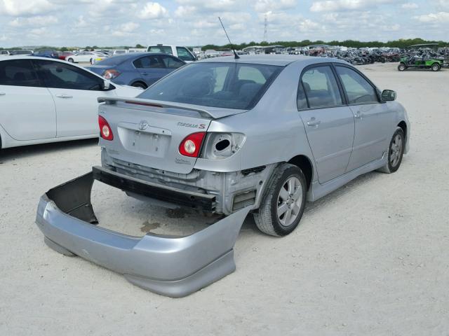 1NXBR32E78Z021436 - 2008 TOYOTA COROLLA SILVER photo 4