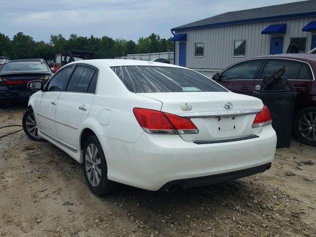4T1BK3DB1BU438114 - 2011 TOYOTA AVALON BAS WHITE photo 3