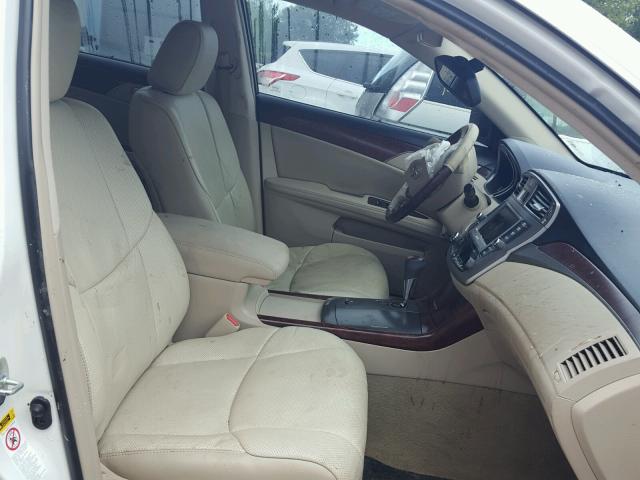 4T1BK3DB1BU438114 - 2011 TOYOTA AVALON BAS WHITE photo 5