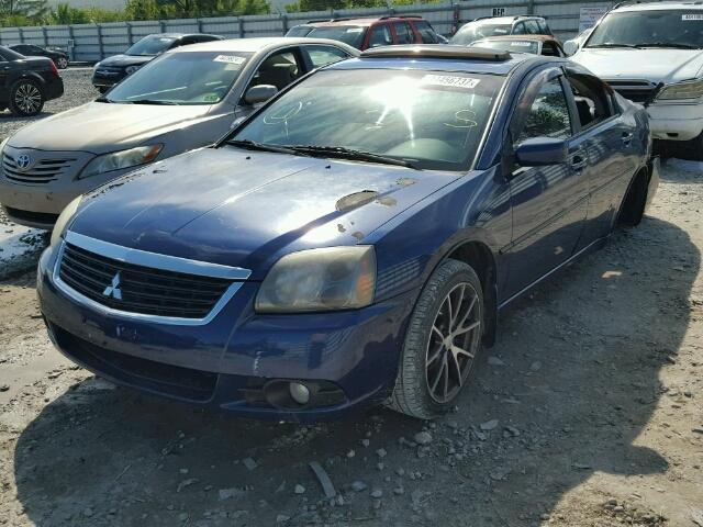 4A3AB36FX9E004937 - 2009 MITSUBISHI GALANT BLUE photo 2