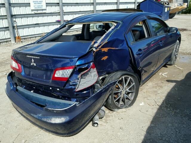 4A3AB36FX9E004937 - 2009 MITSUBISHI GALANT BLUE photo 4