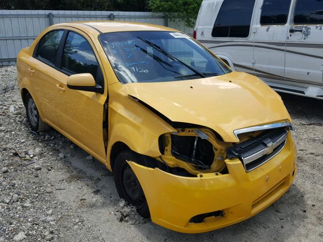 KL1TD5DE8BB143796 - 2011 CHEVROLET AVEO LS YELLOW photo 1