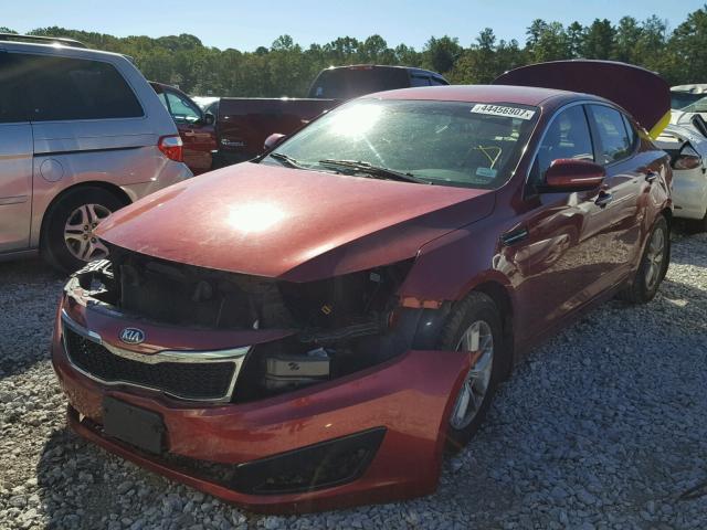 5XXGM4A74DG108292 - 2013 KIA OPTIMA LX BURGUNDY photo 2