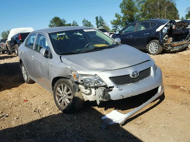 2T1BU4EE4AC311589 - 2010 TOYOTA COROLLA BA SILVER photo 1