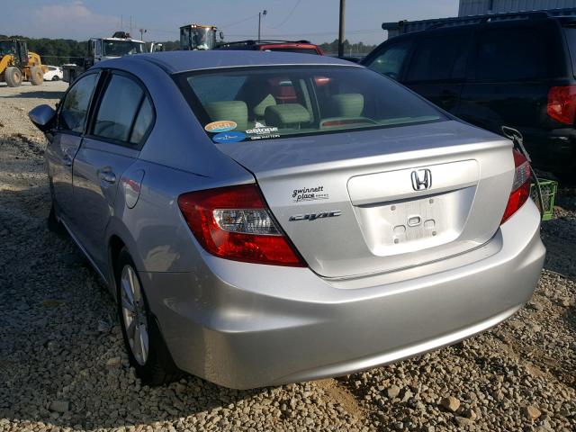 2HGFB2F91CH321777 - 2012 HONDA CIVIC EXL 银色 照片 3